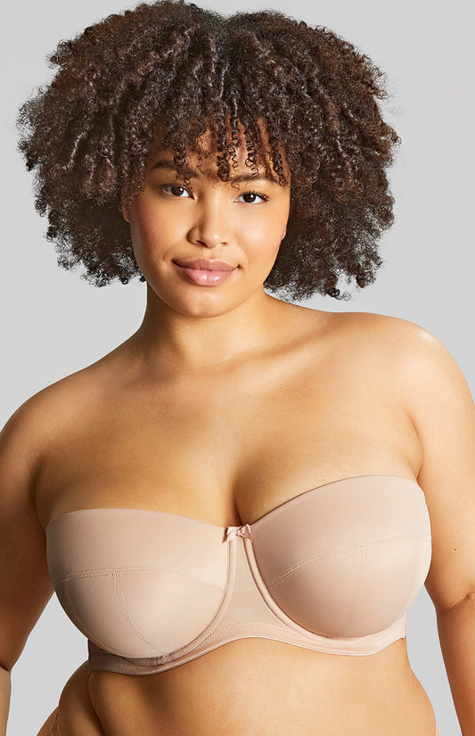 Panache Dana Balcony Strapless Bra Linen