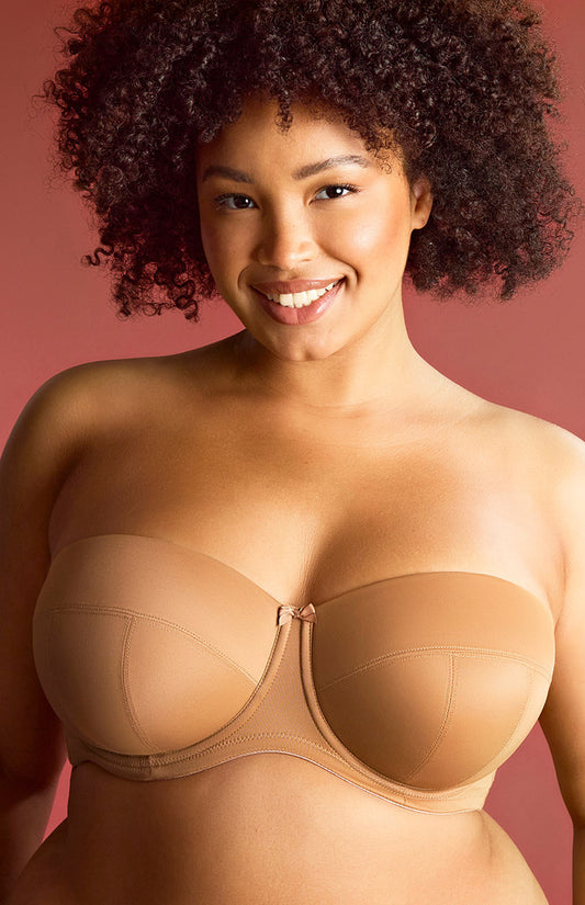 Panache Dana Strapless Balcony Bra Caramel