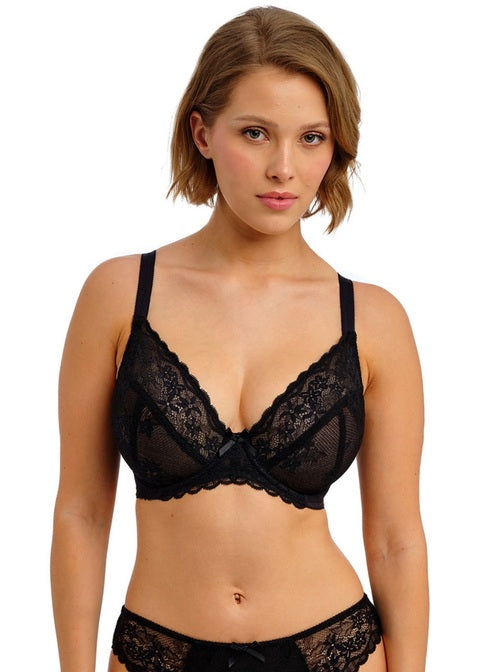 Freya Quinn Black Uw Plunge Bra
